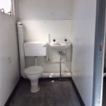 Interior of Plastisole Toilet